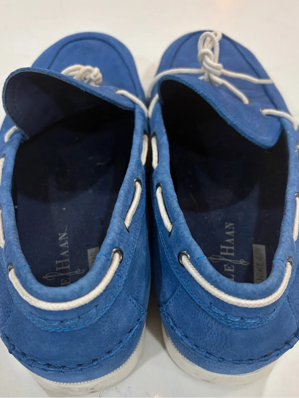 Cole Haan Nike Air Men's Boat Shoes Size 11 Leather Blue C11344